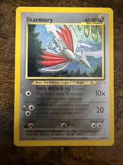 Pokemon TCG - Skarmory Neo Revelation 23/64 Rare LP - Image 1