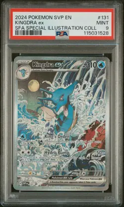 2024 POKEMON SVP EN-SV BLACK STAR PROMO #131 KINGDRA EX PSA 9 - Image 1