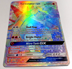 TURTONATOR GX POKEMON (148/145) Guardians Rising RAINBOW SECRET RARE - NM 🌟🌟🌟 - Image 2