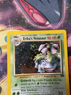 Pokemon TCG Erika's Venusaur Gym Challenge 4/132 Holo Rare With Swirl - Image 2