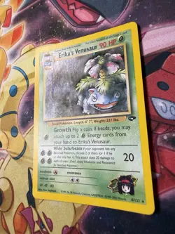 Pokemon TCG Erika's Venusaur Gym Challenge 4/132 Holo Rare With Swirl - Image 4