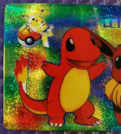 Pocket Monsters Anime Collection Bandai Carddass Holo 1998 Eevee Charmander - Image 3
