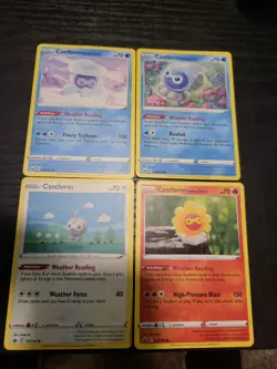 Chilling Reign NM Castform Full Set 1 Each Snowy Rainy Sunny All Forms Pokemon - Image 2