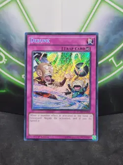 Yugioh Debunk LC5D-EN255 Secret Rare 1st Edition NM - Image 1