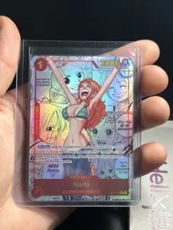 One Piece 2024 Nami Manga Alternate Art OP01-016 PRB01 LP - Image 4