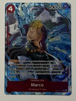 One Piece - OP02-018 - Marco (Alt Art) PACK FRESH!!! - Image 1