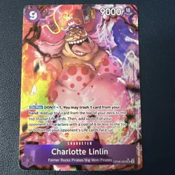 Charlotte Linlin OP08-069 Super Rare Foil Two Legends One Piece - Image 2