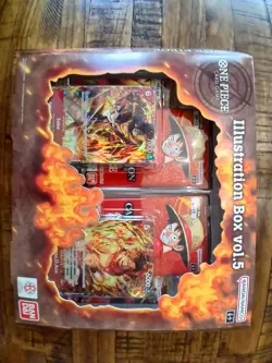 SET OF 2 Bandai One Piece CCG Illustration Box VOL 5 & VOL 6 LOT NEW SEALED! - Image 2