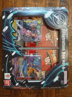 SET OF 2 Bandai One Piece CCG Illustration Box VOL 5 & VOL 6 LOT NEW SEALED! - Image 3
