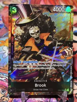 BROOK - One Piece EB01-046 - AA Alt Art Super Rare SR - Extra Booster Memorial - Image 1
