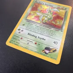 Pokemon Gym Heroes Holo-Rocket's Scyther Card 13/132 MP - Image 3