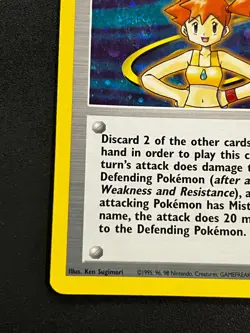 Misty 18/132 - Gym Heroes Holo Rare Pokemon Card Vintage LP - Image 2