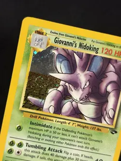 Giovanni's Nidoking 7/132 Holo Rare Gym Challenge Pokemon Card - Image 5