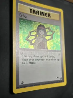 Pokemon TCG Erika Trainer Card 16/132 Holo Rare Gym Heroes Unlimited Light Play - Image 3
