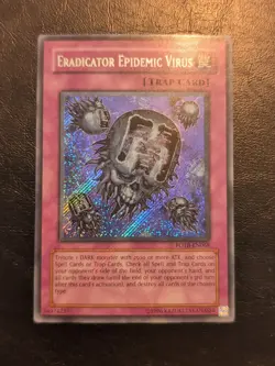 Yu-Gi-Oh! SECRET RARE HOLO CARD ERADICATOR EPIDEMIC VIRUS FOTB-EN068 VLP - Image 1