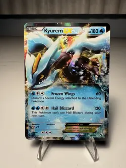 Pokemon TCG Card Basic Kyurem EX Ultra Rare Holo Legendary Treasures 44/113 - Image 1