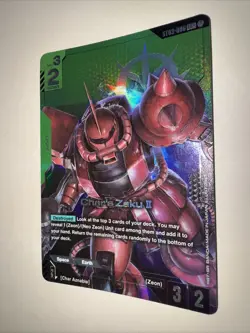 Gundam TCG Char's Zaku II ST03-006 LR+ Alt Art NM Card Game CCG English - Image 3