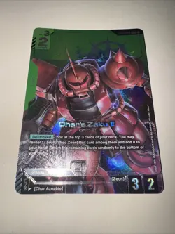 Gundam TCG Char's Zaku II ST03-006 LR+ Alt Art NM Card Game CCG English - Image 4