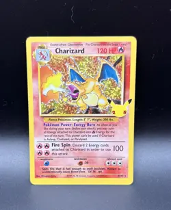 Celebrations Charizard 4/102 25th Pokemon TCG Card NM Tracked Shipping - Image 1