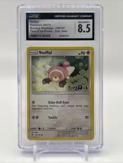 Pokemon Cards 2017 Stufful 110/147 Toys R Us Promo Cosmic Holo CGC 8.5 - Image 1