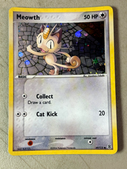 Meowth 69/112 - Fire Red & Leaf Green - Holo NM/MT Pokemon Card - Image 1