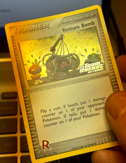 Venture Bomb 93/109 Holo Stamped Team Rocket Returns (LP) Pokemon Card - Image 2