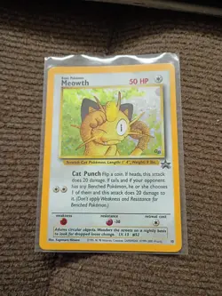 Meowth Game Boy Promo Holo Card #10, Vintage Pokemon TCG - MP - Image 1