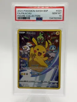 Pikachu SWSH020 SWSH: Sword & Shield Promo Cards Holo - PSA 10 - Image 1