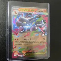 Pokemon Card Mega Charizard x EX RR 013/080 Inferno x Holo, M2, NM Condition - Image 1