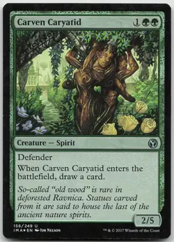 Carven Caryatid FOIL Uncommon Iconic Masters LP MTG - Image 1