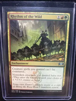 MTG Magic the Gathering Rhythm of the Wild (201/296) Ravnica Allegiance LP - Image 1