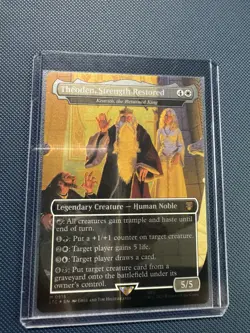 MTG Theoden, Strength Restored - Kenrith, The Returned King Borderless Foil NM - Image 1