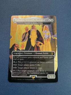 MTG Theoden, Strength Restored - Kenrith, The Returned King Borderless Foil NM - Image 2