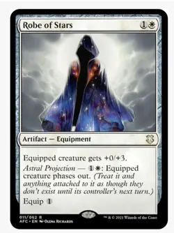 NM - Robe of Stars x1- Commander: Adventures in the Forgotten Realms - Free Ship - Image 1