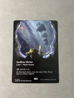 MTG Godless Shrine (Borderless Galaxy Foil) R 0375 Edge of Eternities Rare NM/M - Image 2