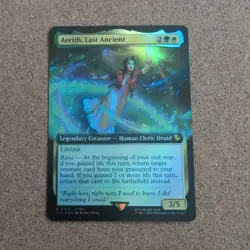 Aerith, Last Ancient #163 Extended Art FOIL Final Fantasy Magic The Gathering - Image 1