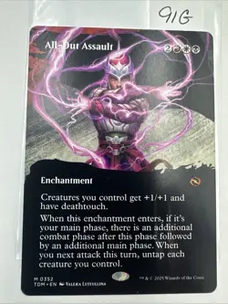 All-Out Assault (Borderless) #352 (NM) Tarkir Dragonstorm TDM Magic MTG - Image 2