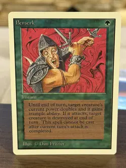 Berserk Unlimited MTG: Magic the Gathering Uncommon Reserved NM+ Never Played - Image 1
