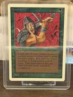 Berserk Unlimited MTG: Magic the Gathering Uncommon Reserved NM+ Never Played - Image 2