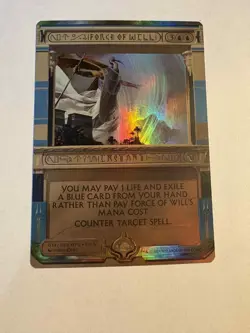 Force of Will - Masterpiece Amonkhet Invocation - MTG - NM/LP - Image 1