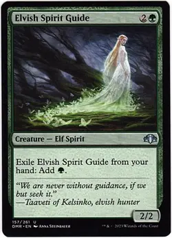 MTG Dominaria Remastered Elvish Spirit Guide (Uncommon) - Image 1