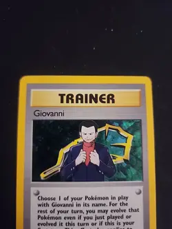 Vintage Pokemon TCG Gym Challenge Giovanni Holo Rare NM 18/132 - Image 2