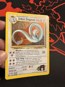 Erika’s Dragonair 4/132 Holo Rare Pokemon TCG Gym Heroes WOTC Mp SWIRL! - Image 2