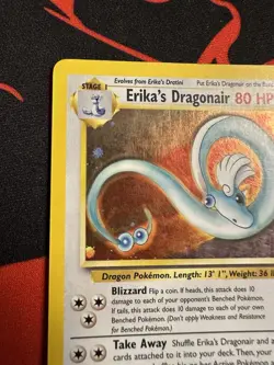 Erika’s Dragonair 4/132 Holo Rare Pokemon TCG Gym Heroes WOTC Mp SWIRL! - Image 4