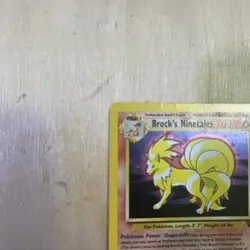 Pokemon Ninetales Holo Rare Gym Challenge Brock's 3/132 Unlimited LP - Image 2