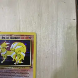 Pokemon Ninetales Holo Rare Gym Challenge Brock's 3/132 Unlimited LP - Image 3