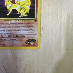 Pokemon Ninetales Holo Rare Gym Challenge Brock's 3/132 Unlimited LP - Image 4