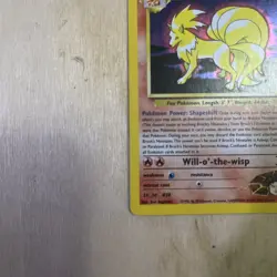 Pokemon Ninetales Holo Rare Gym Challenge Brock's 3/132 Unlimited LP - Image 5