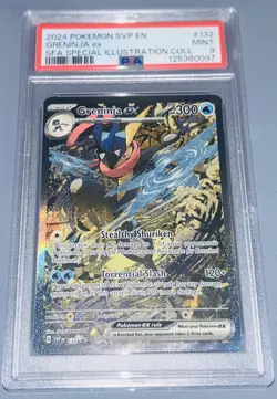 2024 POKEMON SVP EN GRENINJA EX SFA SPECIAL ILLUSTRATION COLL # 132 PSA 9!!! - Image 1