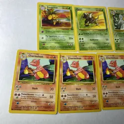 Pokemon Tcg Base Set Jungle And Base Set 2.. 5 Fire Type 4 Leaf Type - Image 2